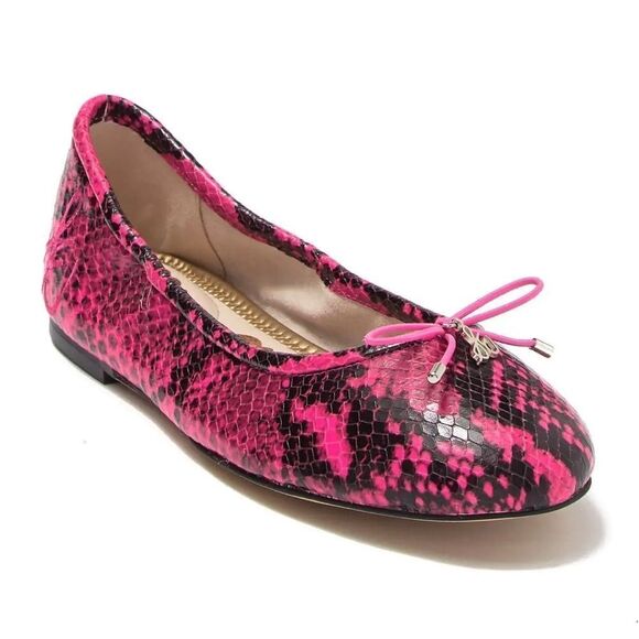 Sam Edelman Felicia Beach Pacific Snake Ballet Flats Sz 8 - Picture 1 of 7